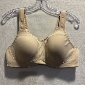 Wacoal Lindsey Contour Underwire Sports Bra Tan 38C Full Cover Seamless 853209